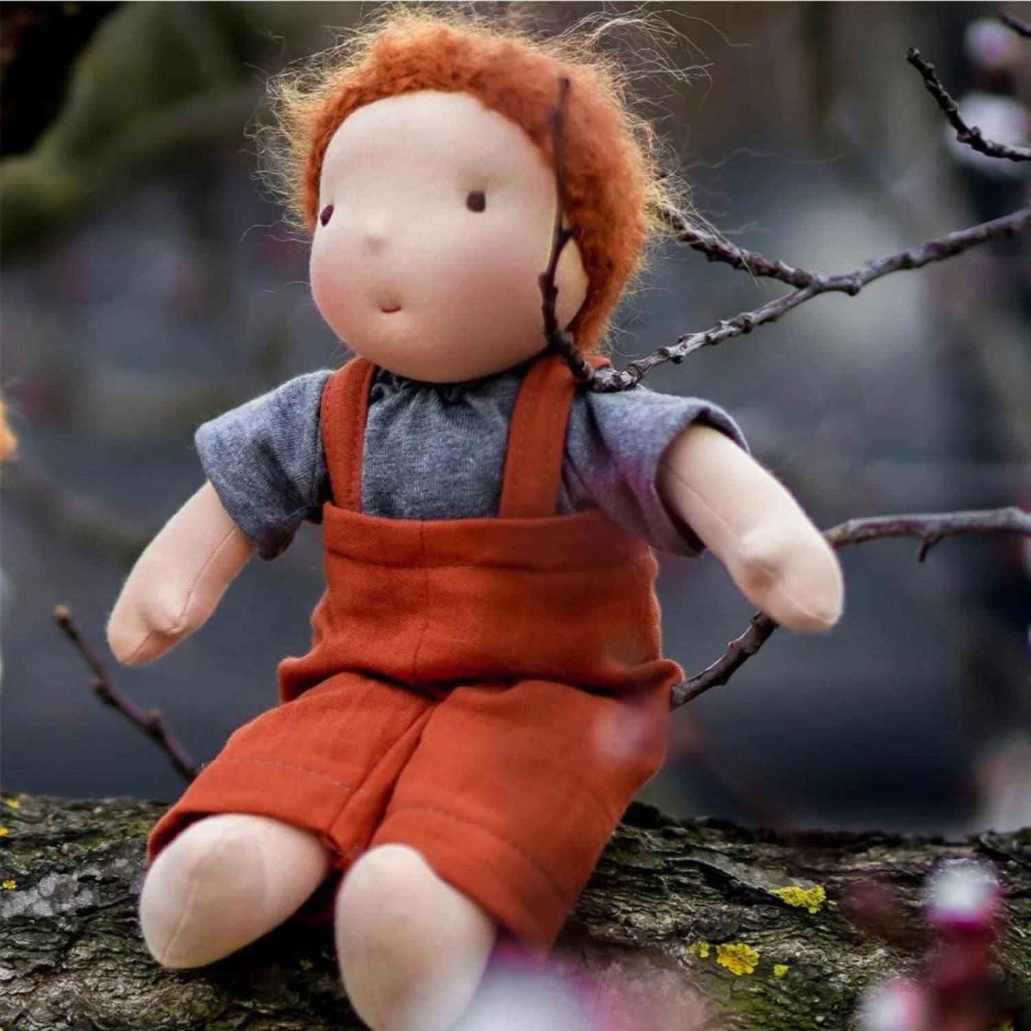 Mike Waldorf-Art Stoffpuppe aus Bio-Baumwolle in der Natur